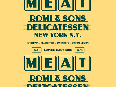 Romi & Sons branding design font font design retro type type design typography vector vintage