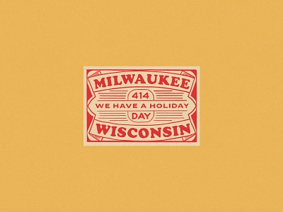 414 Day 414 design midwest milwaukee mke retro type typography vector vintage