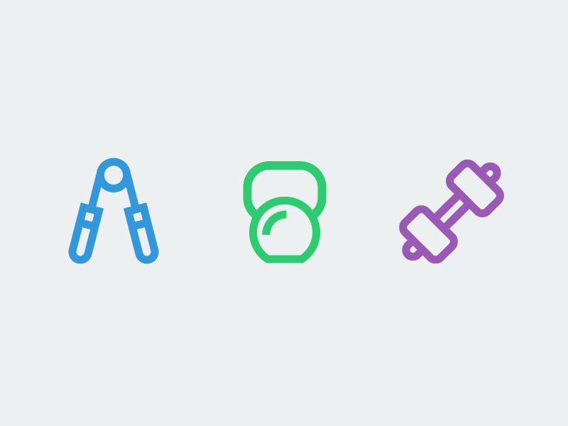 Fitness Icons by Scott Tusk on Dribbble