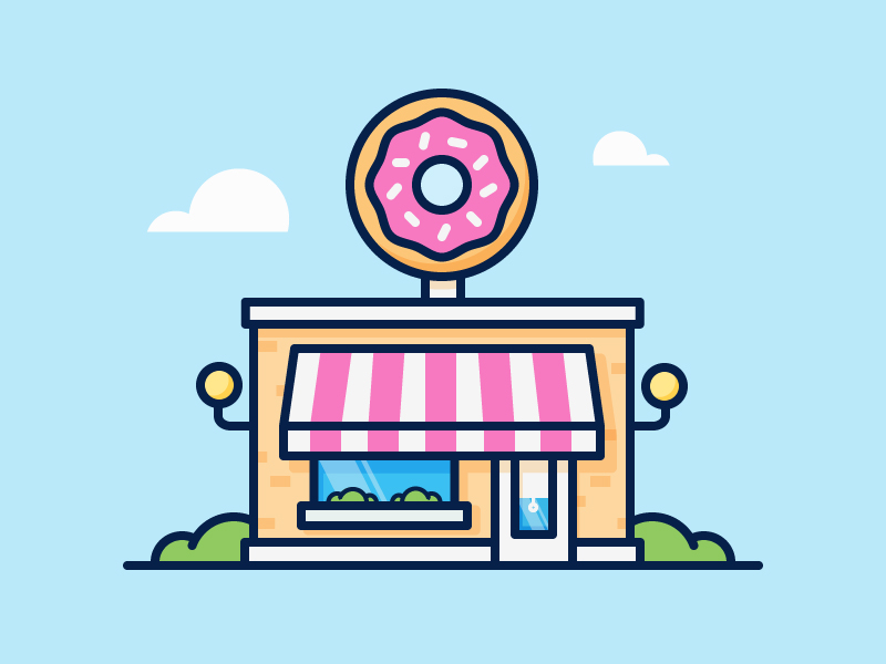 Doughnut Shop by Scott Tusk on Dribbble