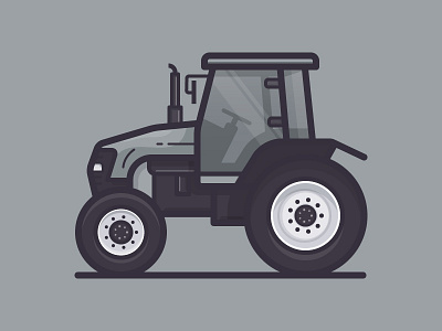 Tractor daily challenge farm icon outline tractor vector