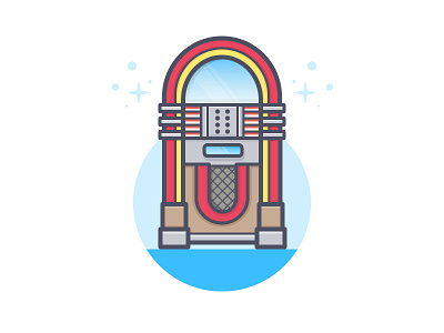 Jukebox daily challenge icon music vector