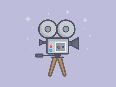 Movie Camera camera daily challenge film icon motion movie picture vector