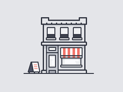 Little Bodega building city daily challenge home store vector