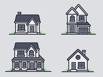 House Icons daily challenge home icon neighborhood vector