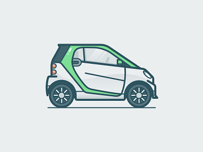 Smart car icon illustration vector