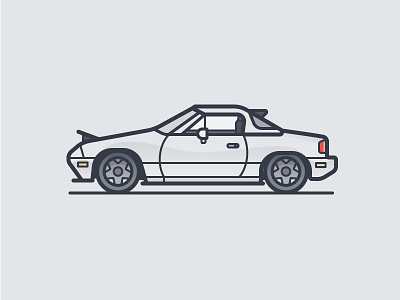 Miata auto car icon illustration mazda vector