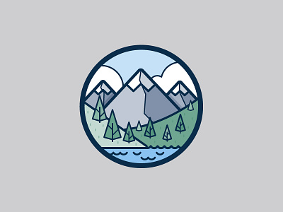 Aspen colorado icon illustration mountain tree vector