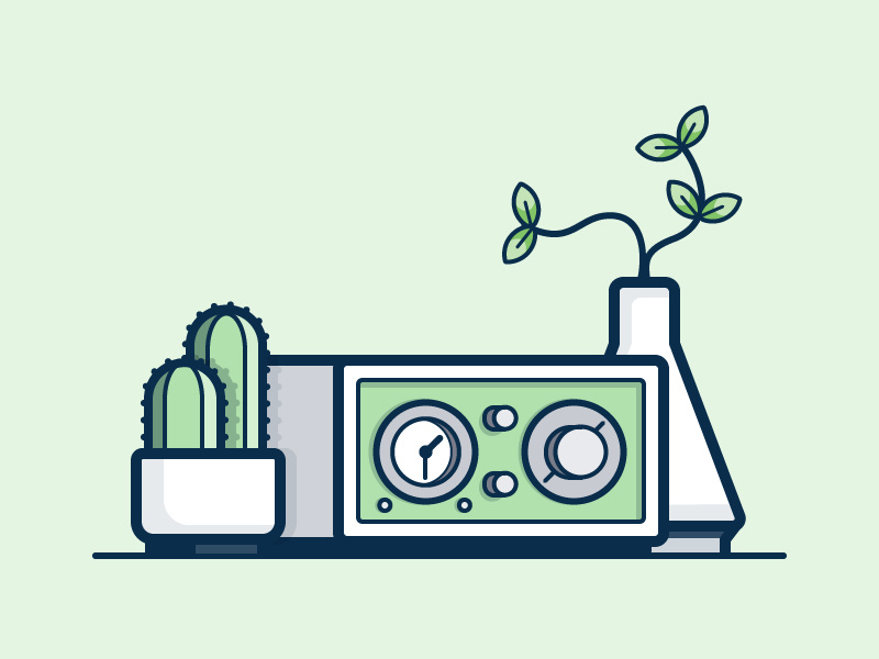 Tivoli electronics analog tech illustration icon vector