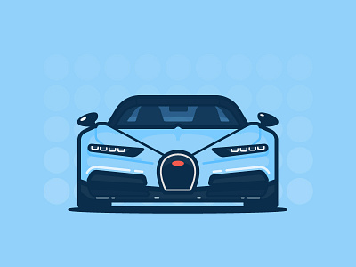 Bugatti auto car icon illustration vector