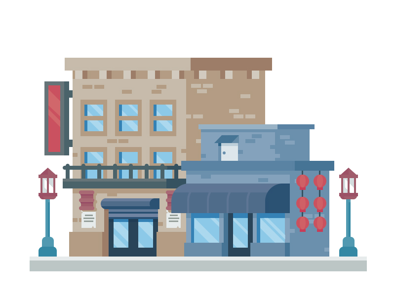 China Town by Scott Tusk on Dribbble