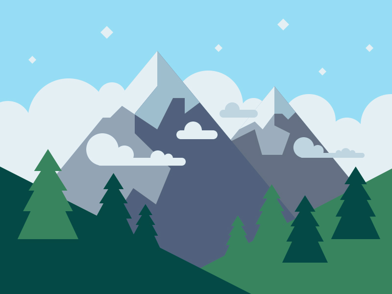 Mountains by Scott Tusk on Dribbble