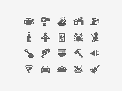 Ux Icons car daily challenge home house icon illustration vector