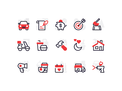 Category Icons icon illustration ui vector