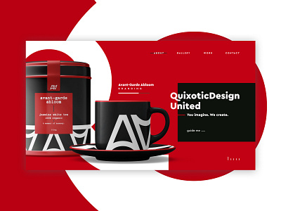 QuixoticDesign United | Design Company Website branding color dark theme design figma minimal typography ui uidesign ux
