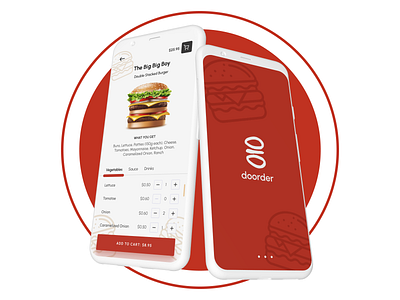 Doorder | Food Order App branding color design figma ui ux