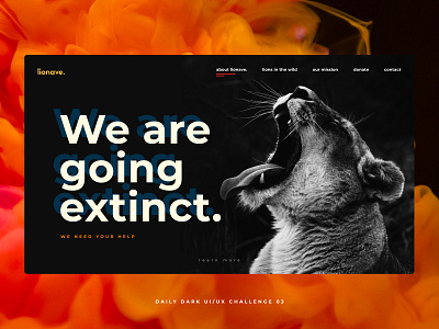 Daily Dark UI/UX Challenge 03 - lionave.