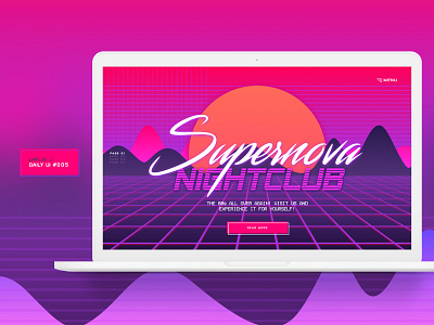 Daily UI 005 - 80s Nightclub Website