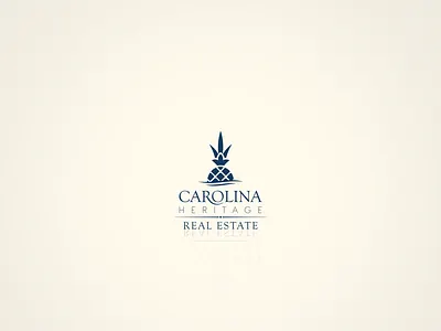 Carolina Heritage Real Estate brand branding carolina design elegant logo logo logo design pineapple real estate real estate logo typography vector