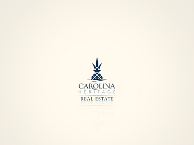 Carolina Heritage Real Estate brand branding carolina design elegant logo logo logo design pineapple real estate real estate logo typography vector