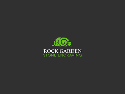 Rock Garden Stone Engraving logo design brand branding decoration company design engravers engraving logo logo design rock rock garden rock garden stone engraving