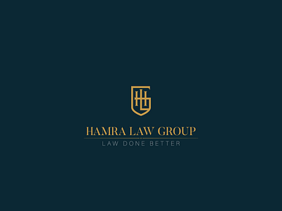 Hamra Law Group blue brand branding design elegant golden hamra hamra law group law law group law office lawfirm logo logo design