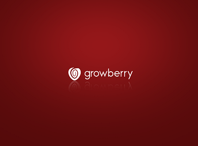 Growberry logo berry brand branding design logo logo design strawberry