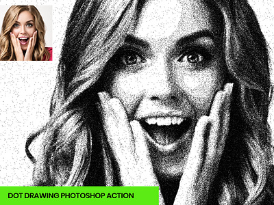 Dot Drawing Photoshop Action abstract dot dot drawing dots drawing illustrator art modern photo effect photoshop photoshop action photoshop actions photoshop tutorial phototemplate pixelmator poly poster ps retro trend