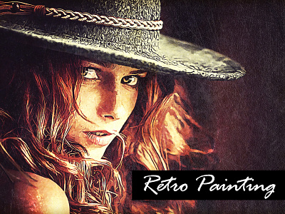 Retro Painting Photoshop Action