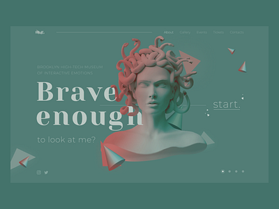 High-tech museum concept 3d 3d art architecture design illustraion medusa photoshop photoshop art photoshop brush typography ui ui design uidesign user interface uxdesign