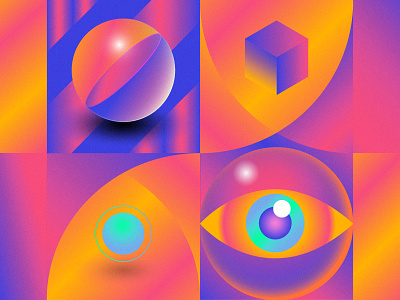 Forms & colours animation artwork branding colors design gradient graphic graphic design illustration motion graphics vector