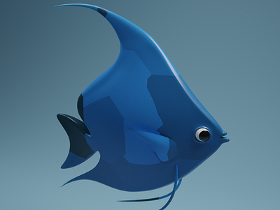 Fish 3dblender 3dmodeling 3dwork branding cyclesrender design illustration logo texturing