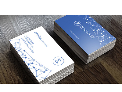 Blue - Business Card Design branding design