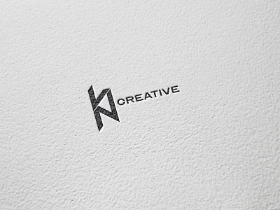 KN creative logo mockup