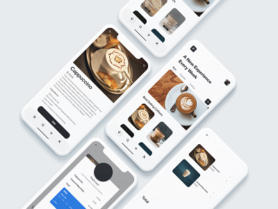 Nite coffee app coffee app design mockup design uidesign