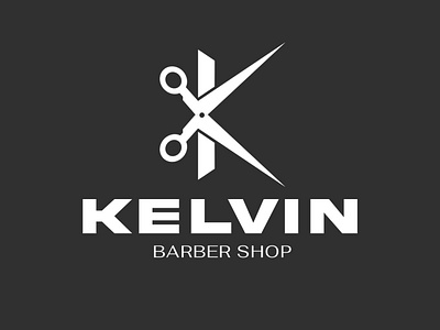Kelvin Logo Identity barber barbershop brand brand identity logodesign