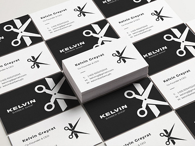 Kelvin Barber Shop - Business Card