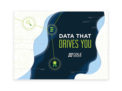 Data Banner achievement data design environmental graphics gradient illustration map popup banner search series technology topography trophy typography ui vector