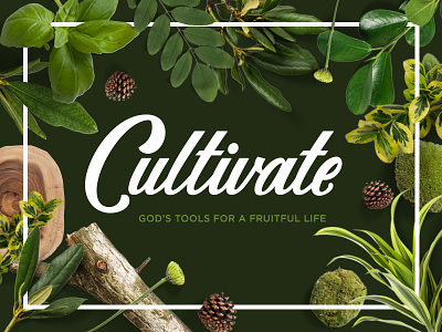 Cultivate cultivate floral fresh grow growth handlettered natural nature plants