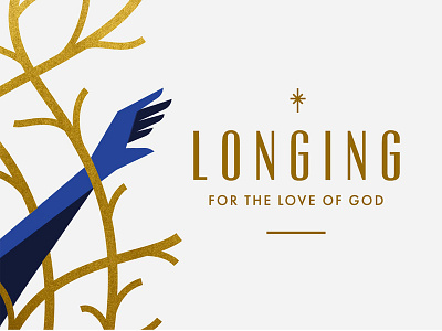 Longing advent christmas gold illustration love series sermon vines