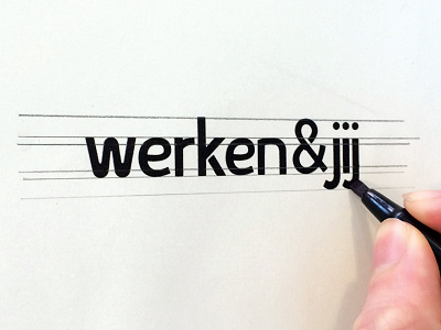 Werken&Jij | Branding branding calligraphy handlettering identity lettering logo logotype mark typography