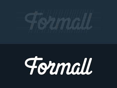 Formall brush calligraphy font hand drawn hand lettering logo logotype pencil sketch type typeface typography