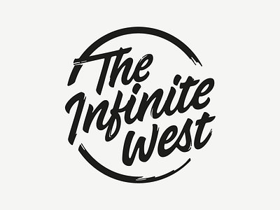 The Infinite West calligraphy hand drawn hand lettering lettering logo logotype pencil sketch type typography word mark wordmark