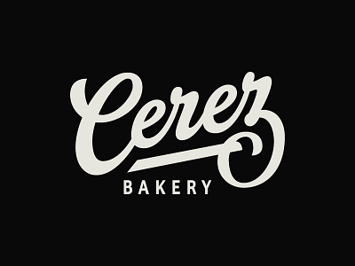 Cerez - Bakery brush calligraphy font hand drawn hand lettering logo logotype pencil sketch type typeface typography