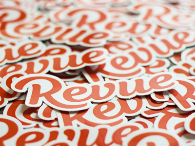 Revue - Stickers brush calligraphy font hand drawn hand lettering logo logotype pencil sketch type typeface typography