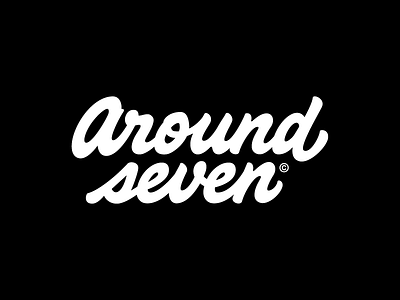 Around Seven - Rejected brush calligraphy font hand drawn hand lettering logo logotype pencil sketch type typeface typography