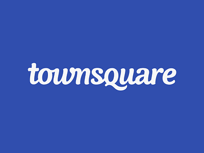 Townsquare branding handlettering lettering logo logotype type word mark wordmark