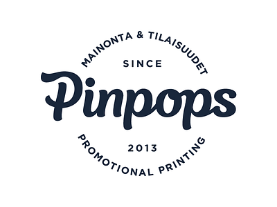 Pinpops badge font hand drawn hand lettering logo logotype sketch stamp type typography word mark wordmark