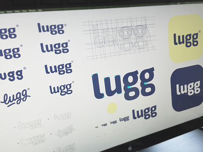 Lugg® font hand lettering logo logotype sans serif screen screenshot sketch type typeface typography wordmark