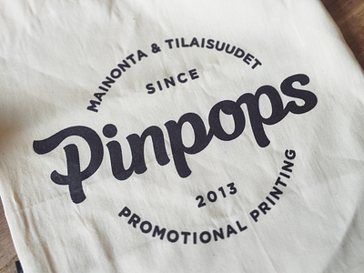 Pinpops Handbag lettering logo logotype sticker type typograpy word mark wordmark